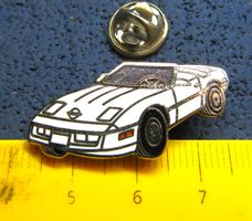 CHEROLET CORVETTE C4 WITH STAR CABRIO AUTO PIN ENAMEL
