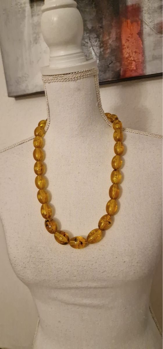 Catenine: Bernstein-Kette, vintage Stil Hoingfarben – Usato da St. Gallen venduto da mania03 2