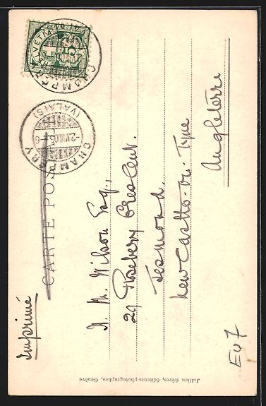 Ansichtskarten: Champery, Chemin du Col de Coux et la Cr – Gebraucht aus Berlin von bartko-reher 1