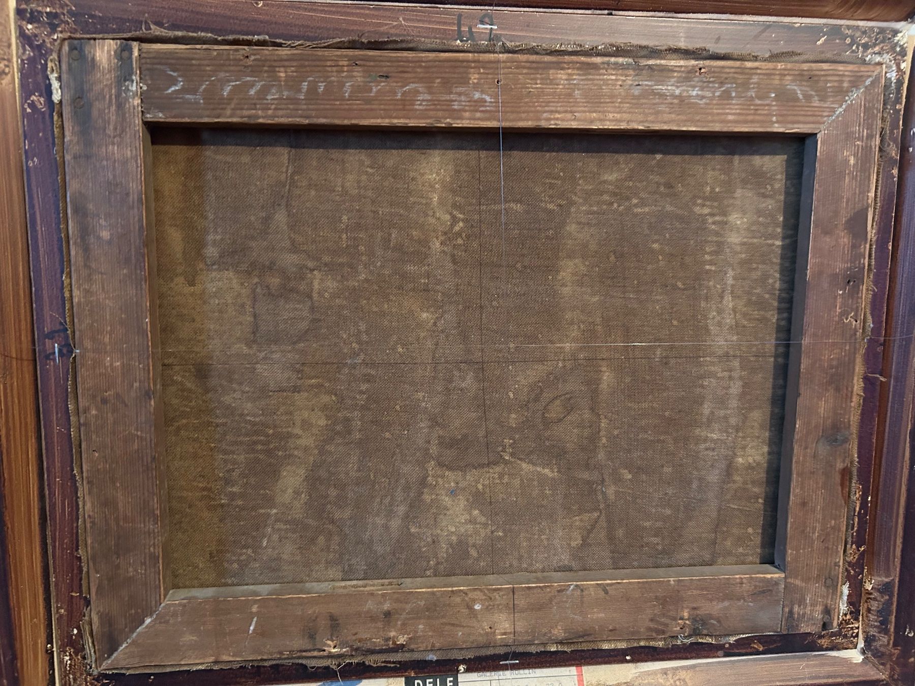 Gemälde: Tableau ancien, scène champêtre, encadré. – Gebraucht aus Petit-Lancy von Pierre_le_voyageur 9