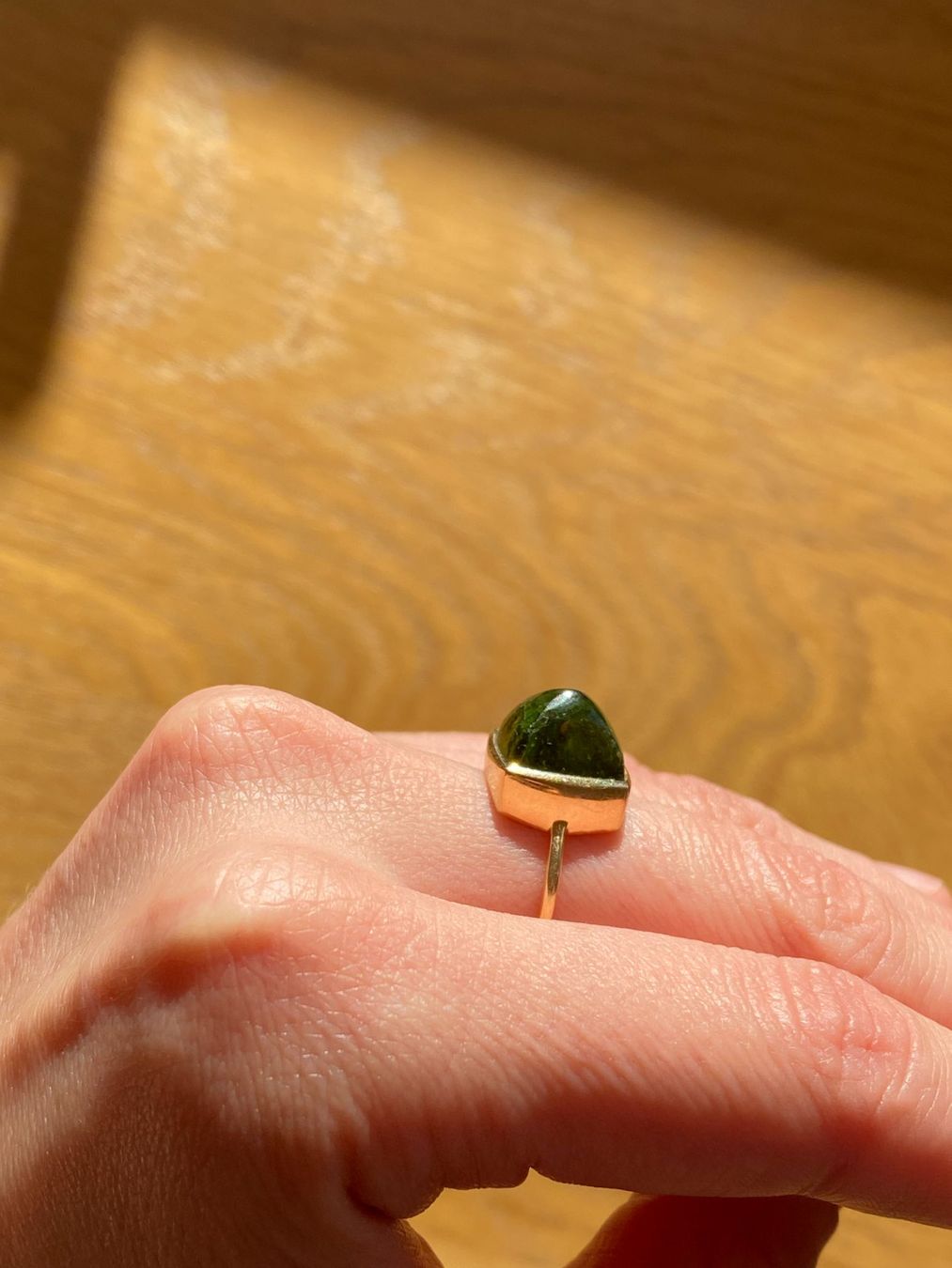 Olga Ribler Anelli: Goldring mit Turmalin – Usato da Bern venduto da Blu_Bern 1