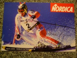 KJUS LASSE (NOR) SKISTAR  HANDSIGNIERT AK !