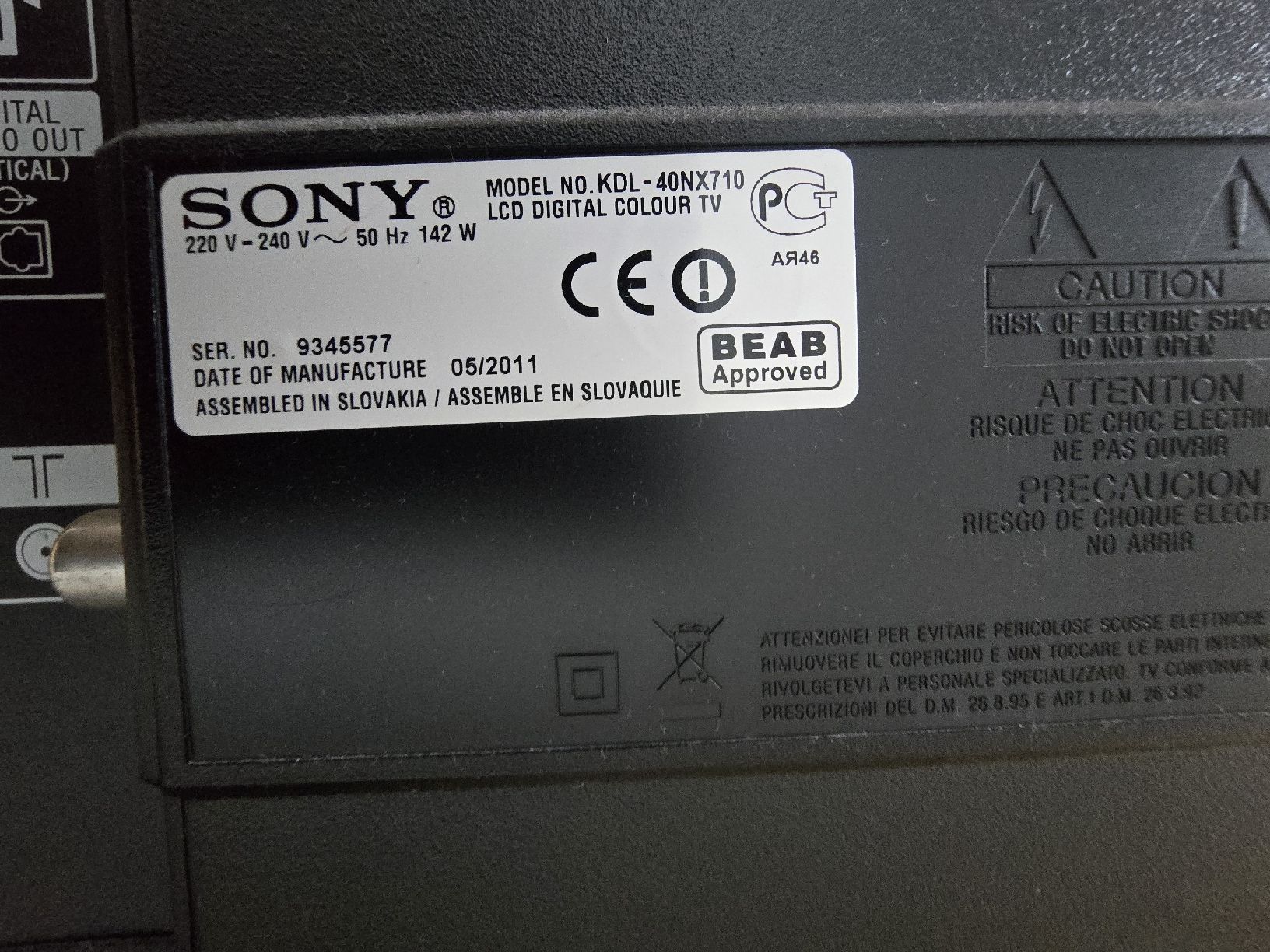 Televisori: Sony TV 40 zoll – Usato da Niederbipp venduto da Em.Ai 1
