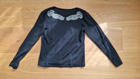 Uterque Oberteil Glasperlen Qualfisch Gr.M