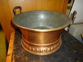 Kupfergefäss Durchmesser ca 29cm Hoch ca 16cm