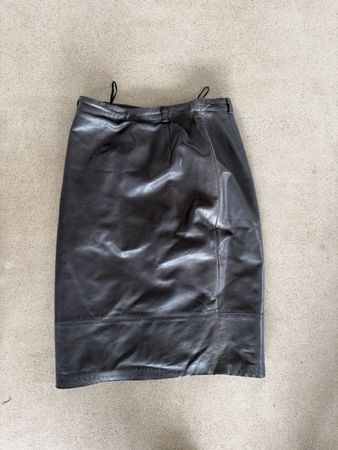 Vintage Escada Lederjupe Gr IT42