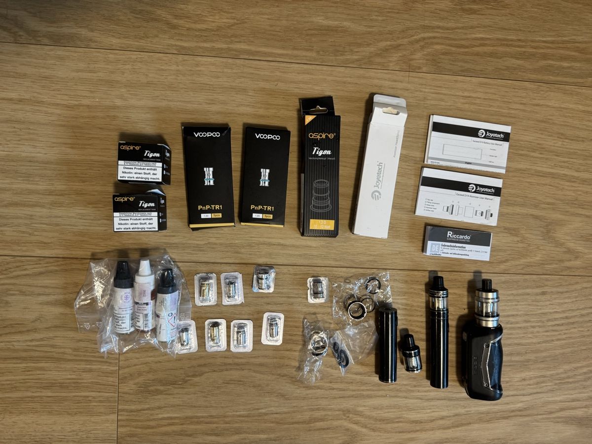 Geekvape Sonstige Tabakwaren: E-Zigaretten Zubehör Joyetech Aspire Voopoo Set – Gebraucht aus Thalwil von han_985b