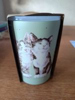 Süsser Thermo-Reisebecher mit Katzenmotiv, NEU