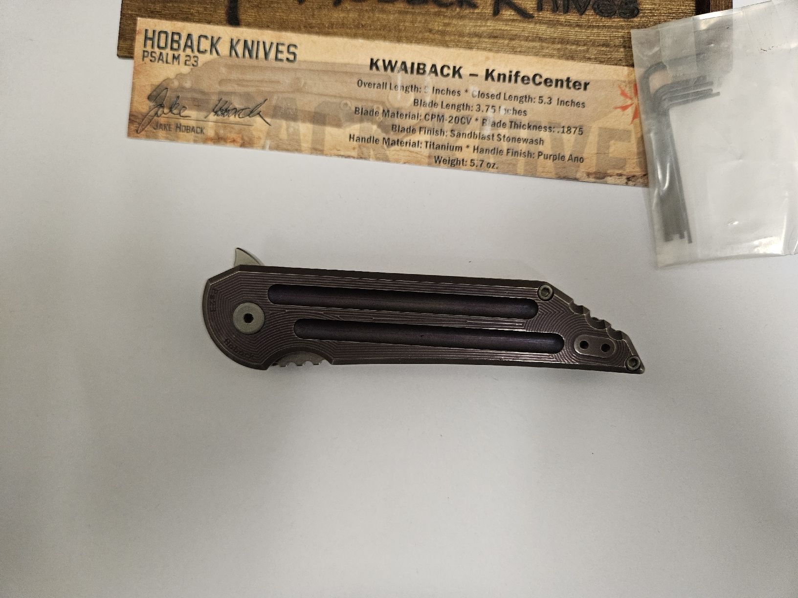 Zubehör: Hoback Knives Kwaiback – Neu (gemäss Beschreibung) aus Affoltern am albis von nik8953
