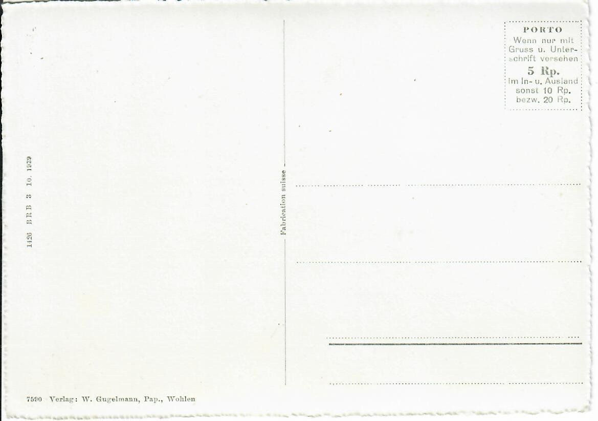 Cartoline postali: Wohlen – Usato da Hochdorf venduto da Ziegel-16 1