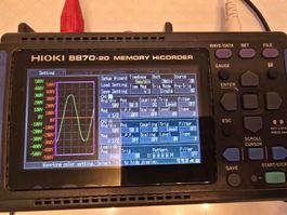 HIOKI 8870-20 Memory HiCorder mit Zubehör in Peli Case
