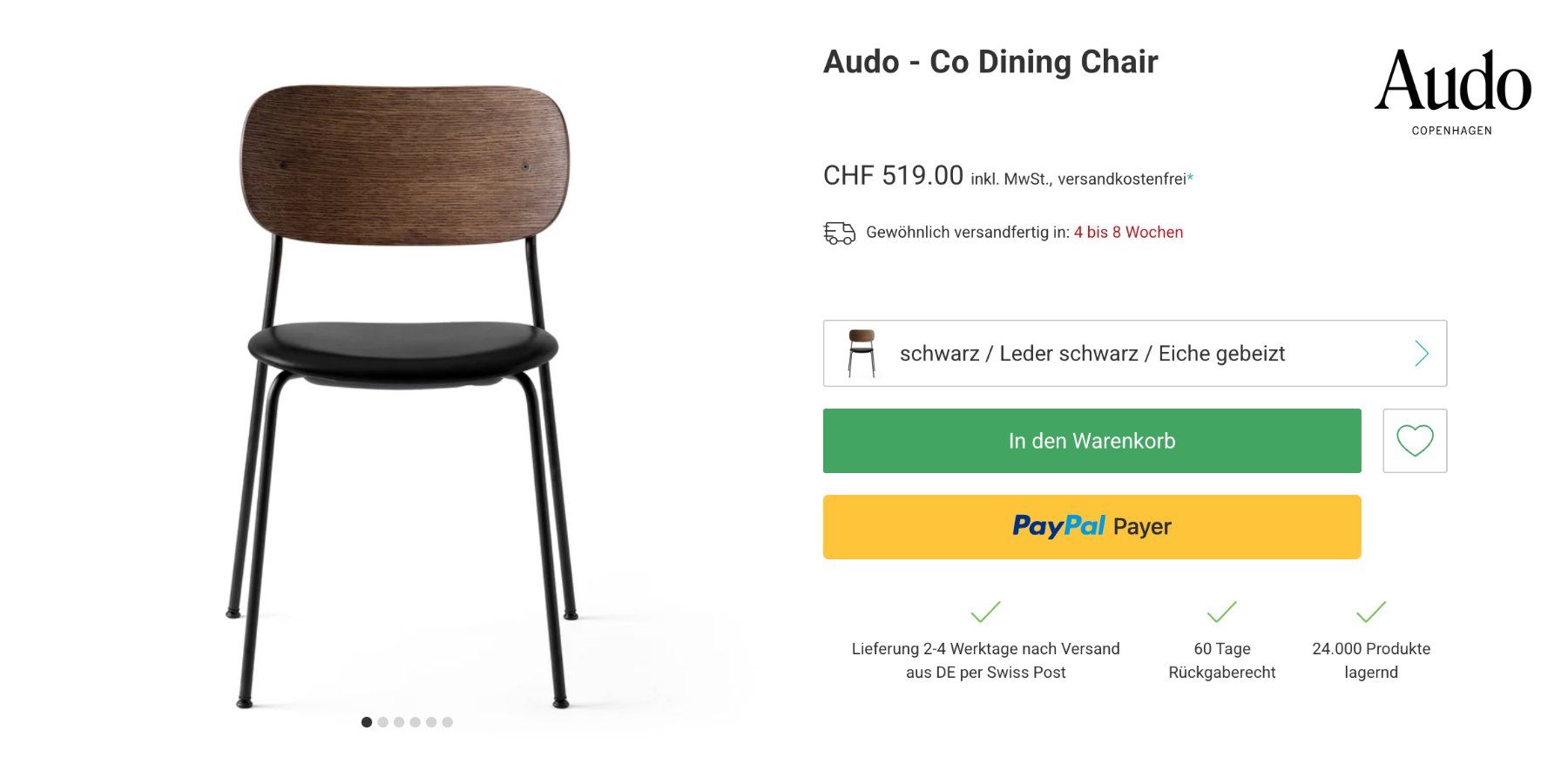 Audo Sedie: Audo - Co Dining Chair – Usato da Zürich venduto da Lara13 3