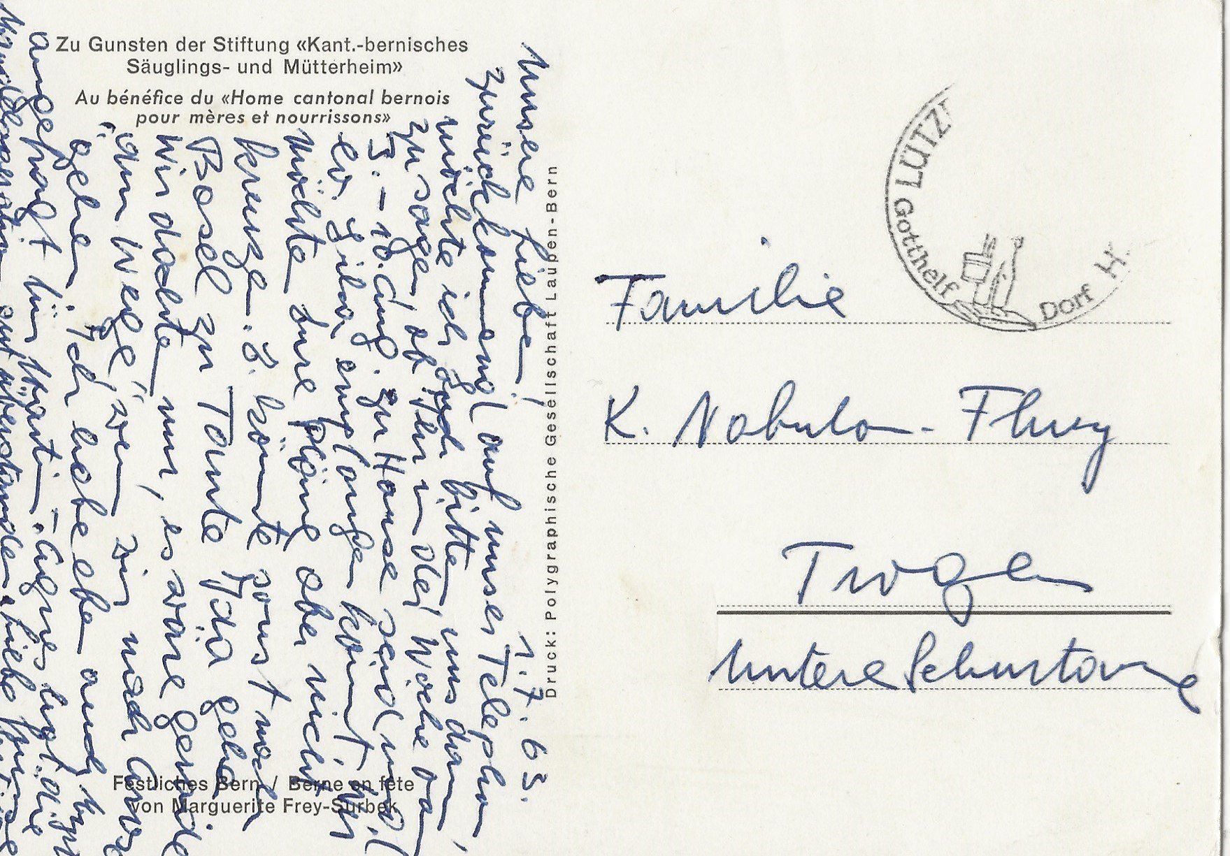 Cartoline postali: Bern in Feststimmung – Usato da Frauenfeld venduto da Merk52 1