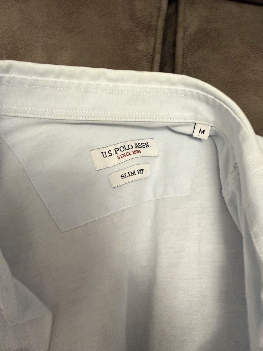 US Polo Camicie: Hemd U.S. Polo Assn. Slim Fit Grösse M hellblau – Usato da St. Gallen venduto da Udo20 1
