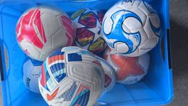 5 Fussbälle für Kids, 1x nicht aufgepumpt, Fussball, Gr 4/5