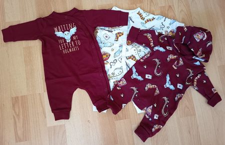 Harry Potter Strampler/Overall - Gr. 50 - Hedwig - NEUWERTIG