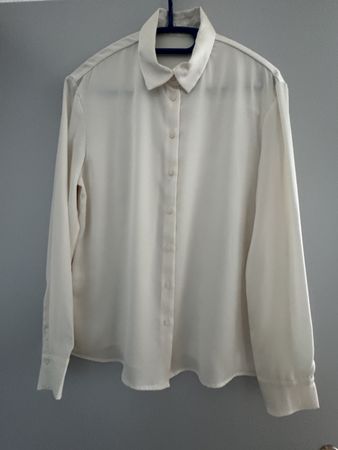 Elegante Damen Bluse, Crème-weiss, Gr. 38, Top Zustand!
