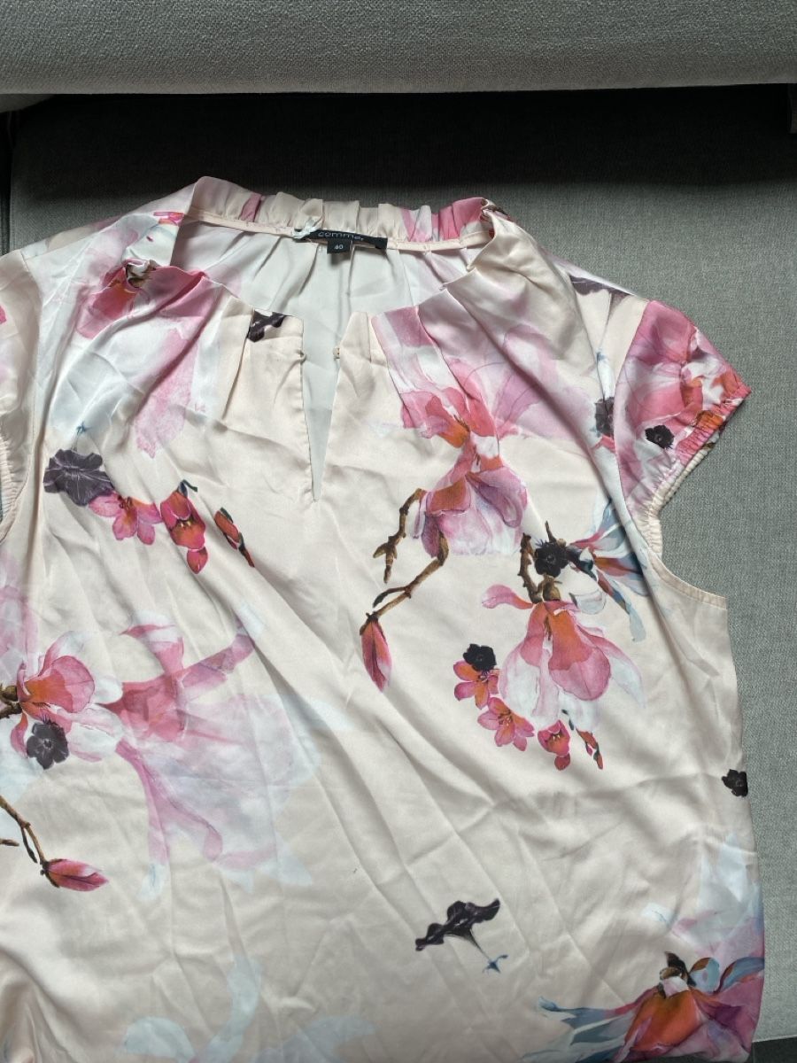 Comma Top: Bluse Comma TOP Gr 40 Blumenprint Sommerlich leicht, – Usato da Homberg b. Thun venduto da Homata 7