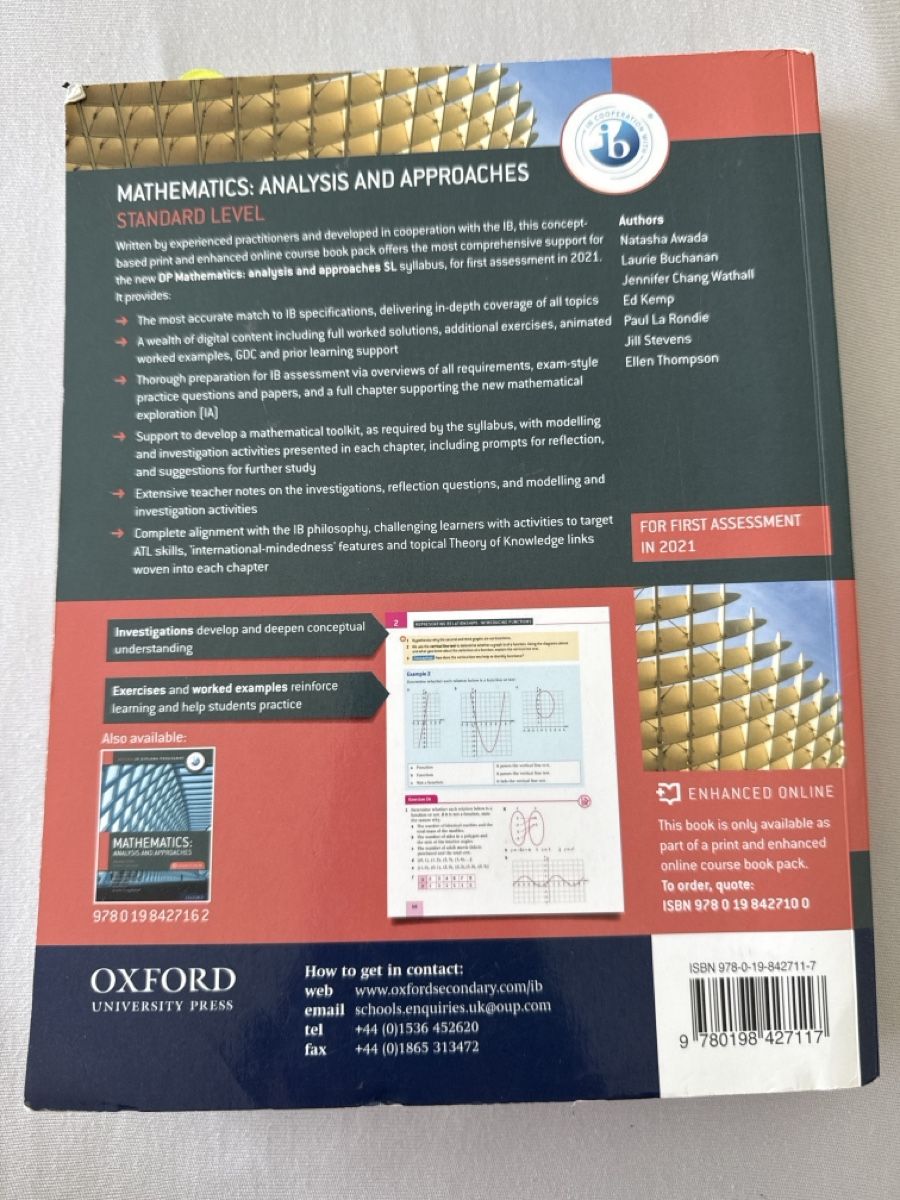Livres: Mathematics: Analysis and Approaches - Oxford – D'occasion à Trimbach par ars_dy8r 1