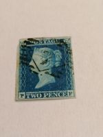 Two pence blue 1841, Platte 4 