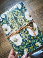 Notizbuch floral 13x18.5cm neu