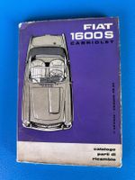 Ersatzteilkatalog , Fiat 1600 S  Cabriolet