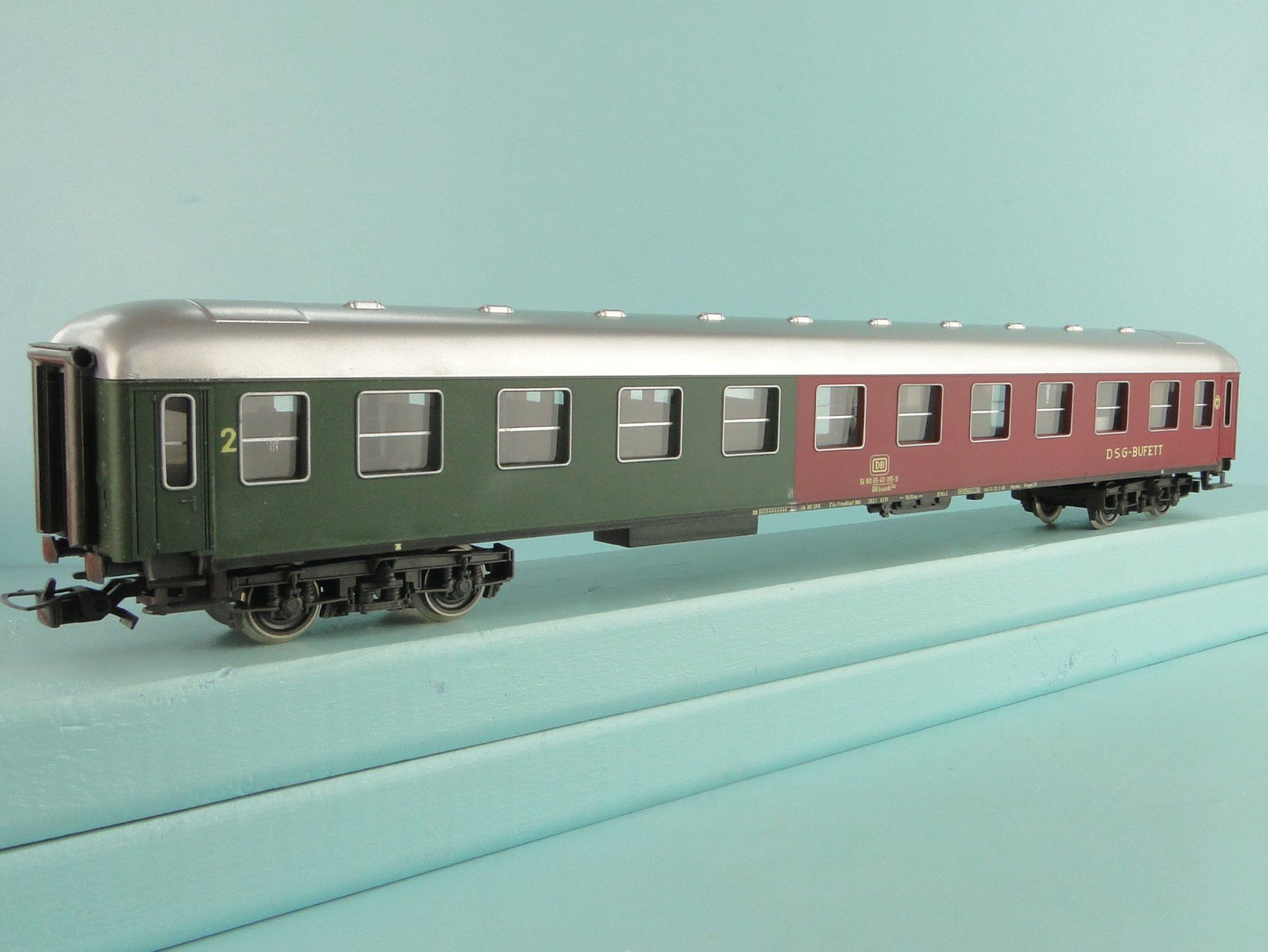 Rivarossi Modellini di ferrovie: Rivarossi H0 2921 DB Buffet Wagen, AC/WS – Usato da Bülach venduto da cann11 5