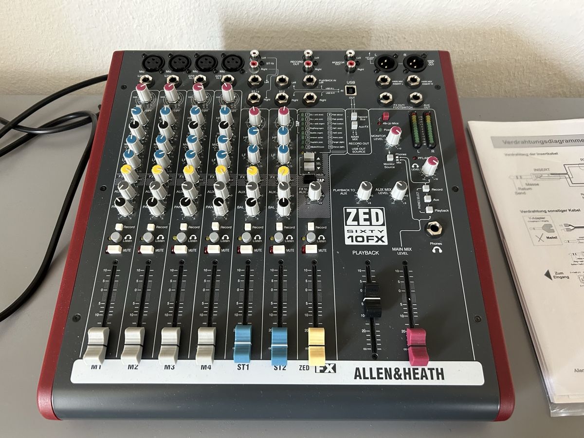 Allen & Heath Console di mixaggio: Allen & Heath ZED60-10FX - Analoges Mischpult – Usato da Winterthur venduto da lenolson