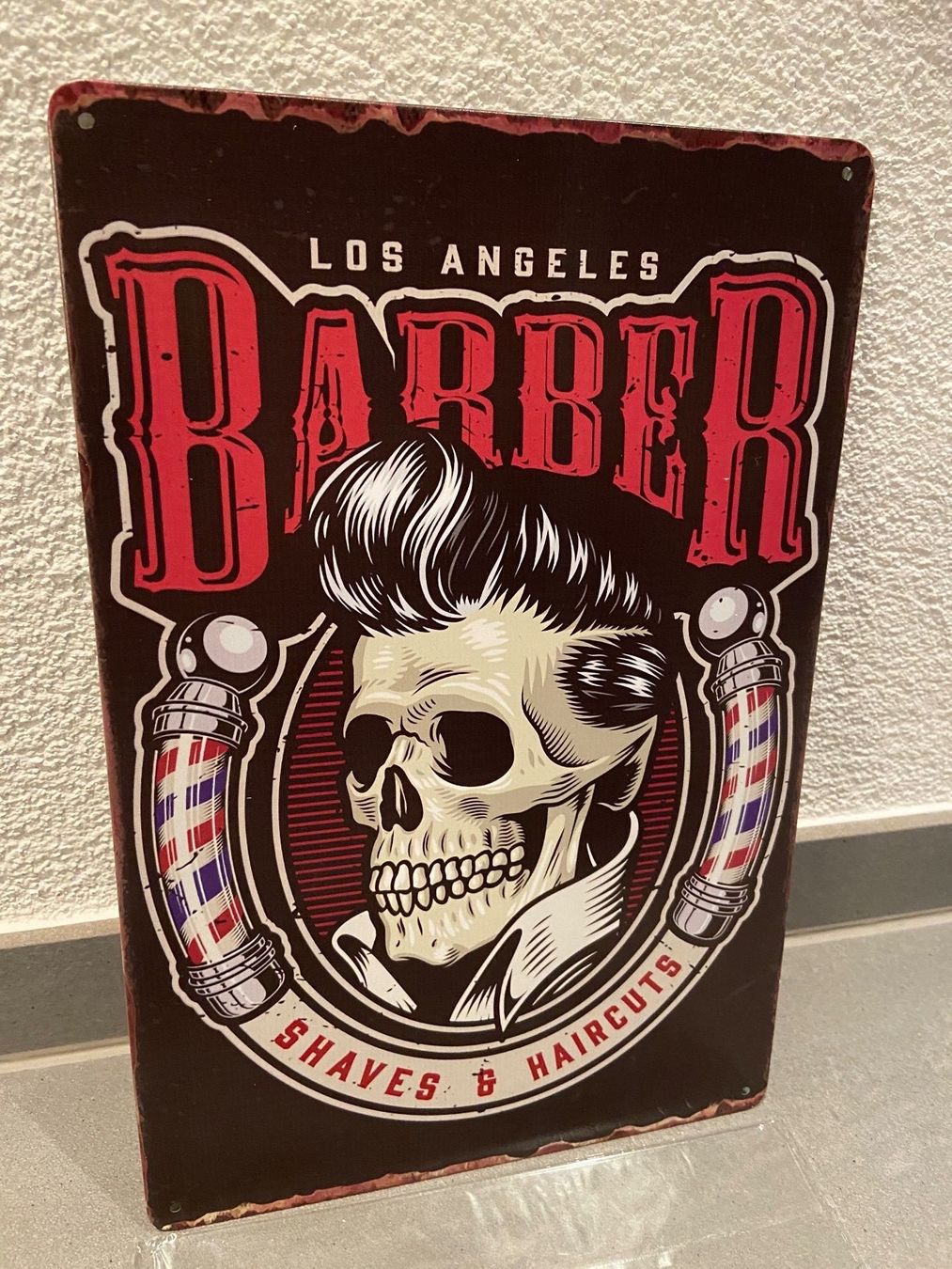 Insegne: BARBER  METALL Vintage Tafel Einzigartig – Nuovo e nell'imballaggio originale da Seon venduto da Aaargauer01 2