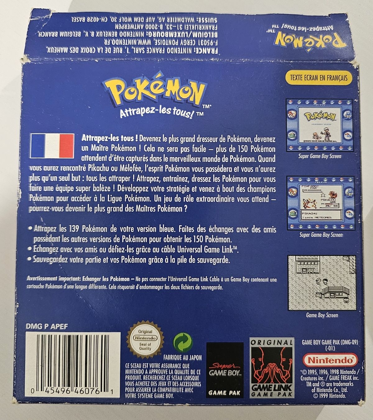Pokémon Giochi: pokemon version bleue FR en boite gameboy – Usato da Pully venduto da RandomZero 6