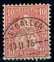 CH - Sitz. Helvetia - SBK Nr. 38 - St. Gallen