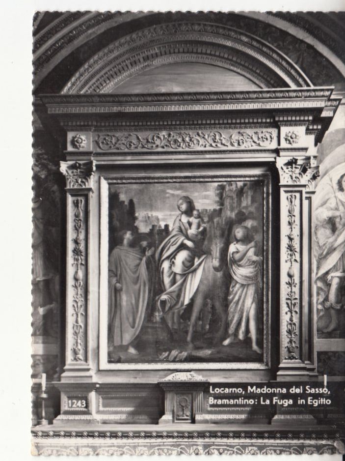 Cartoline postali: Madonna del Sasso 1953 – Usato da Bürglen TG venduto da StampGraf