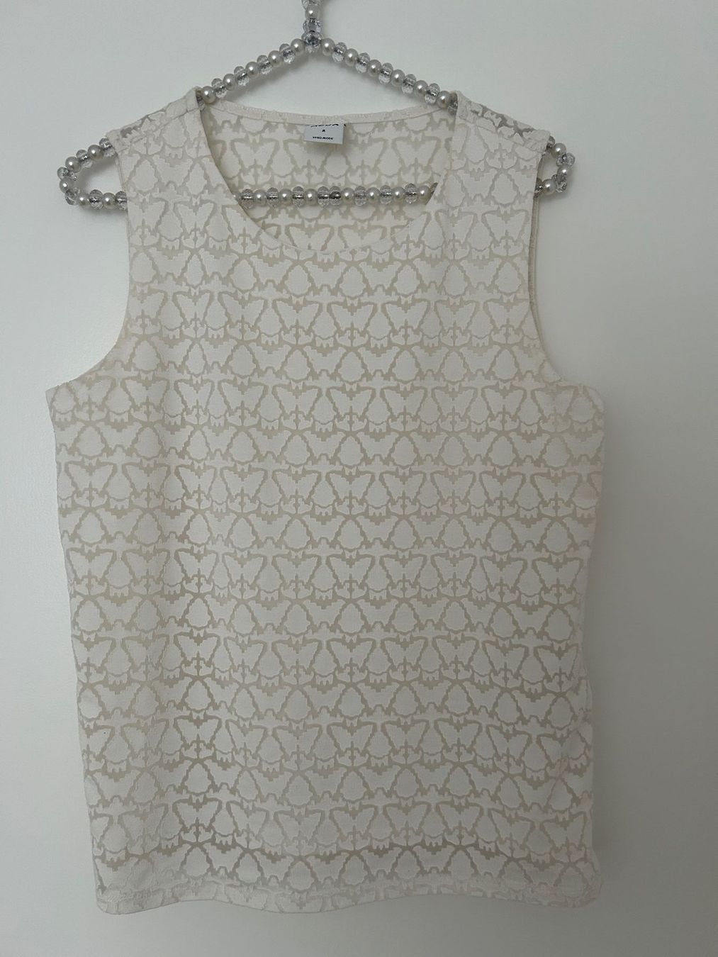 Vero Moda Top: Vero Moda Top, Gr. M,  Elfenbein, – Usato da Horn venduto da Resvi