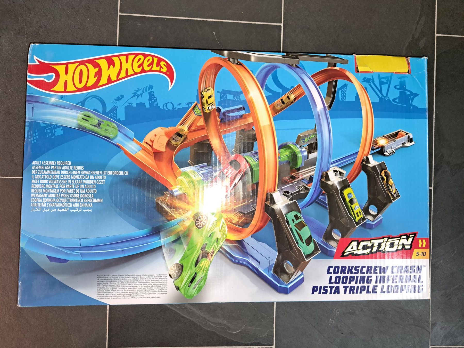 Hot Wheels Piste: Hoot Wheels "Corkscrew" Autobahn – Usato da Niederrohrdorf venduto da ThomJ73