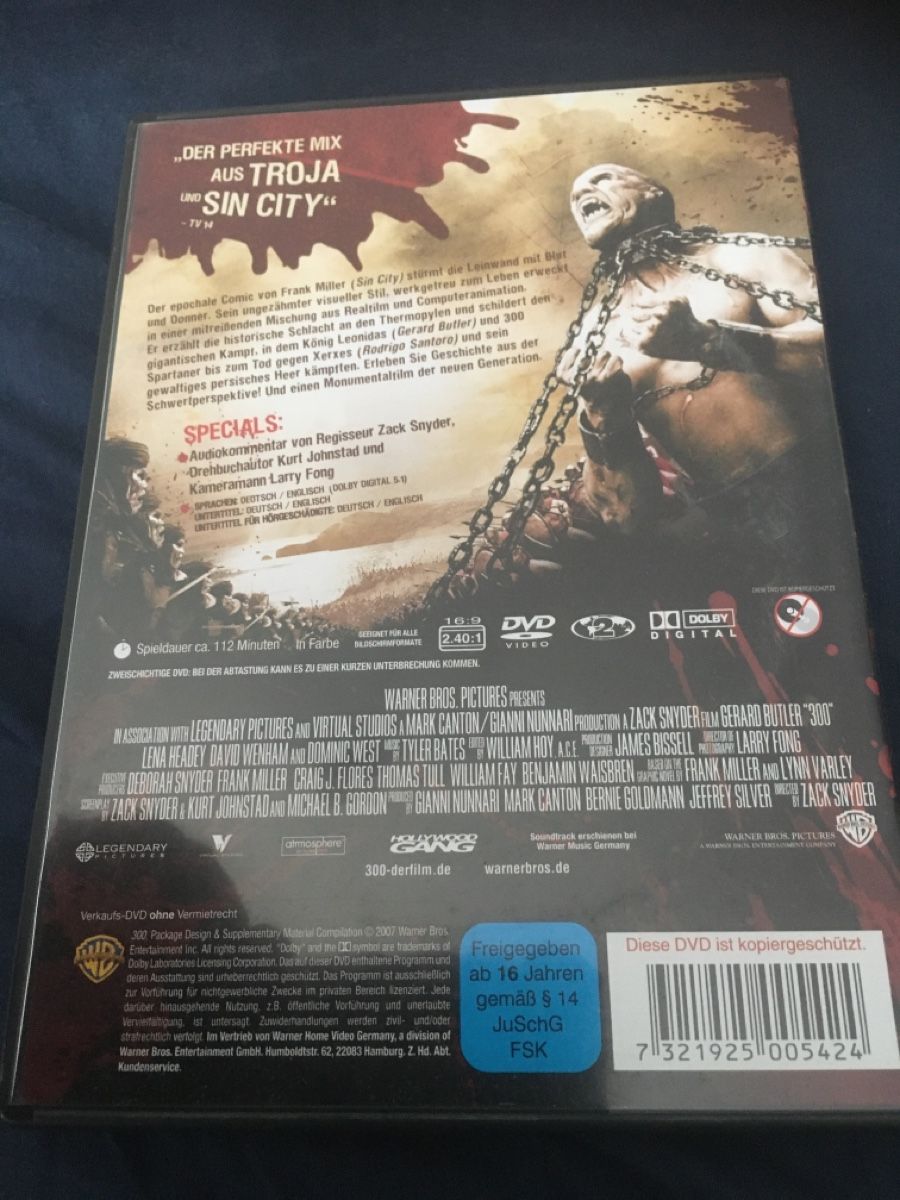 Tutti i DVDs: 300 dvd – Usato da Seengen venduto da Predator86 1