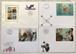 4x Sonderblocks - FDC