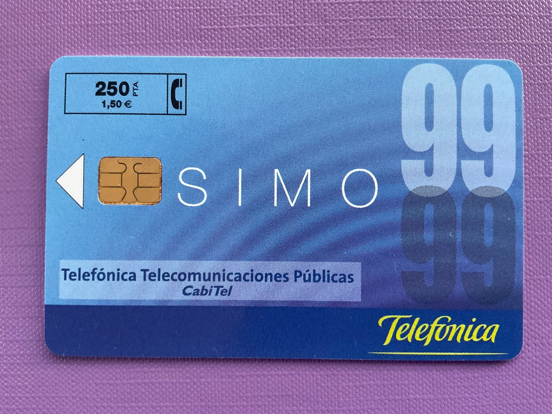 Schede telefoniche: Privat Telefonkarte Spanien SIMO 99 – Usato da Winterthur venduto da Grapp75