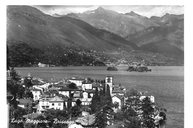 Cartoline postali: Brissago mit Lago Maggiore – Usato da Altstätten SG venduto da alpalfa