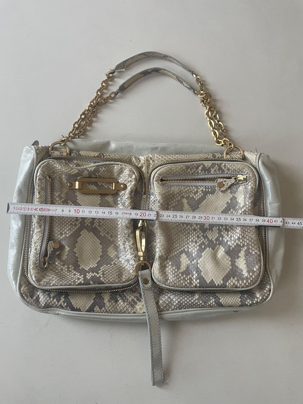 Jimmy Choo Borse da donna: VINTAGE JIMMY CHOO LARGE PYTHON & LEATHER BAG – Usato da Minusio venduto da Pink222 1