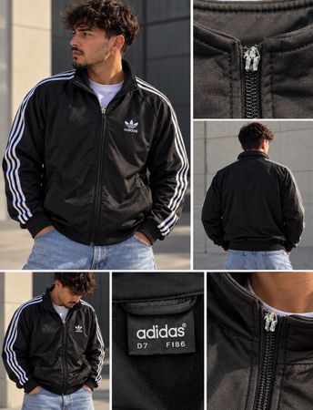 Adidas Trainingsjacke schwarz Grösse D7 guter Zustand