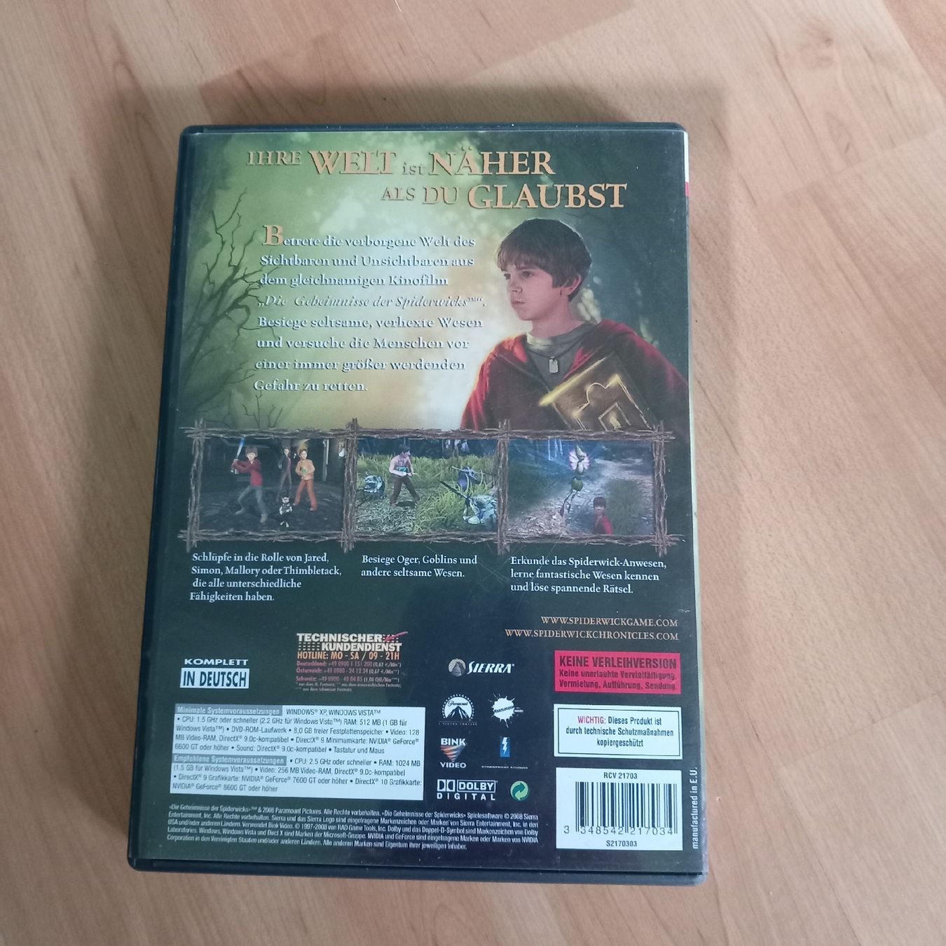 Microsoft Giochi: PC-Spiel "Die Geheimnisse der Spiderwicks" – Usato da Ebnat-Kappel venduto da blazzi 2