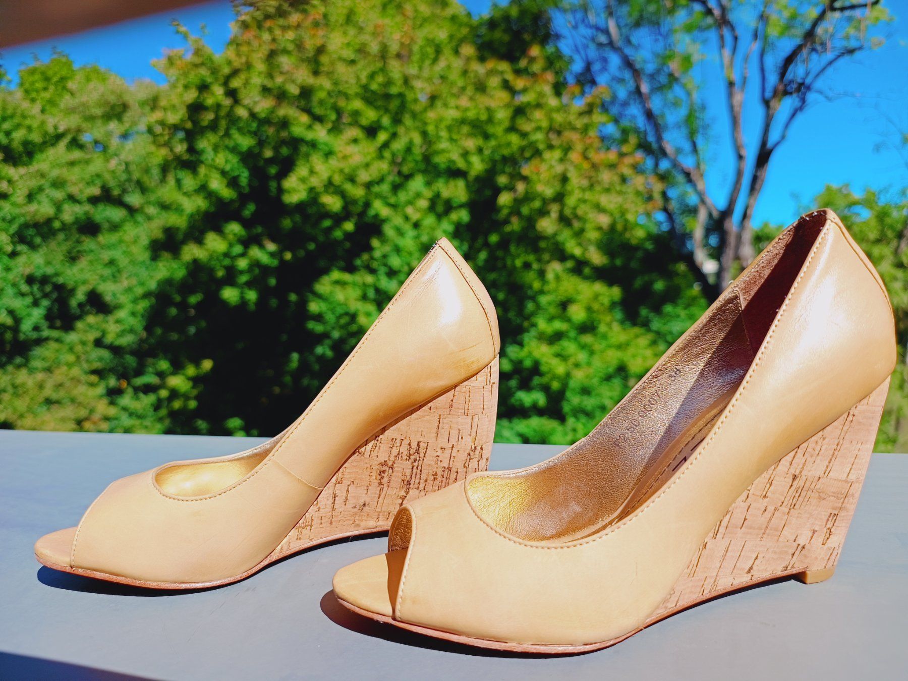 Damenschuhe: Chaussures talons compensés Appepazza beige T38 – Neu (gemäss Beschreibung) aus Genève von Brachiopode 3