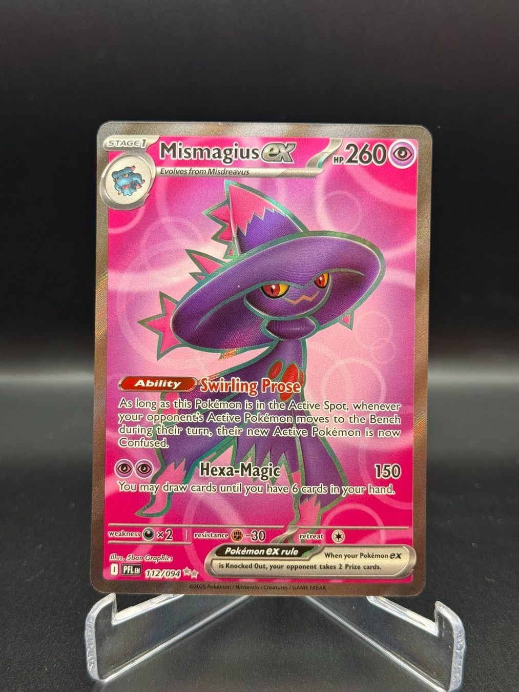 Pokémon Carte collezionabili: Mismagius ex (PFL 112) – Usato da Birmensdorf ZH venduto da SnorlaxMail
