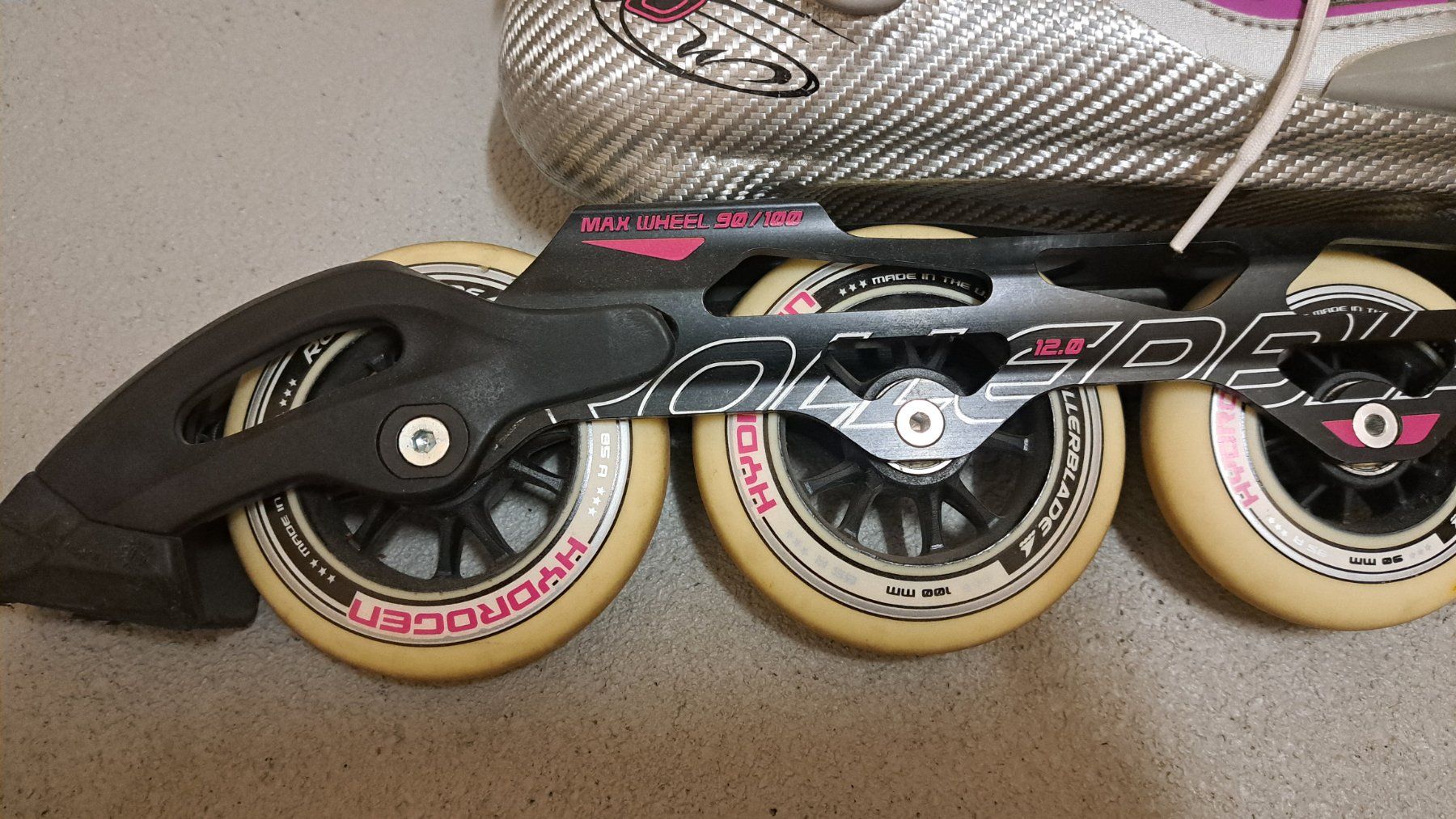 Pattini in linea & Pattini a rotelle: TOP Inline Skates "Rollerblade" | Gr. 40 | D = 10 cm – Usato da Steinhausen venduto da Ovi27 7