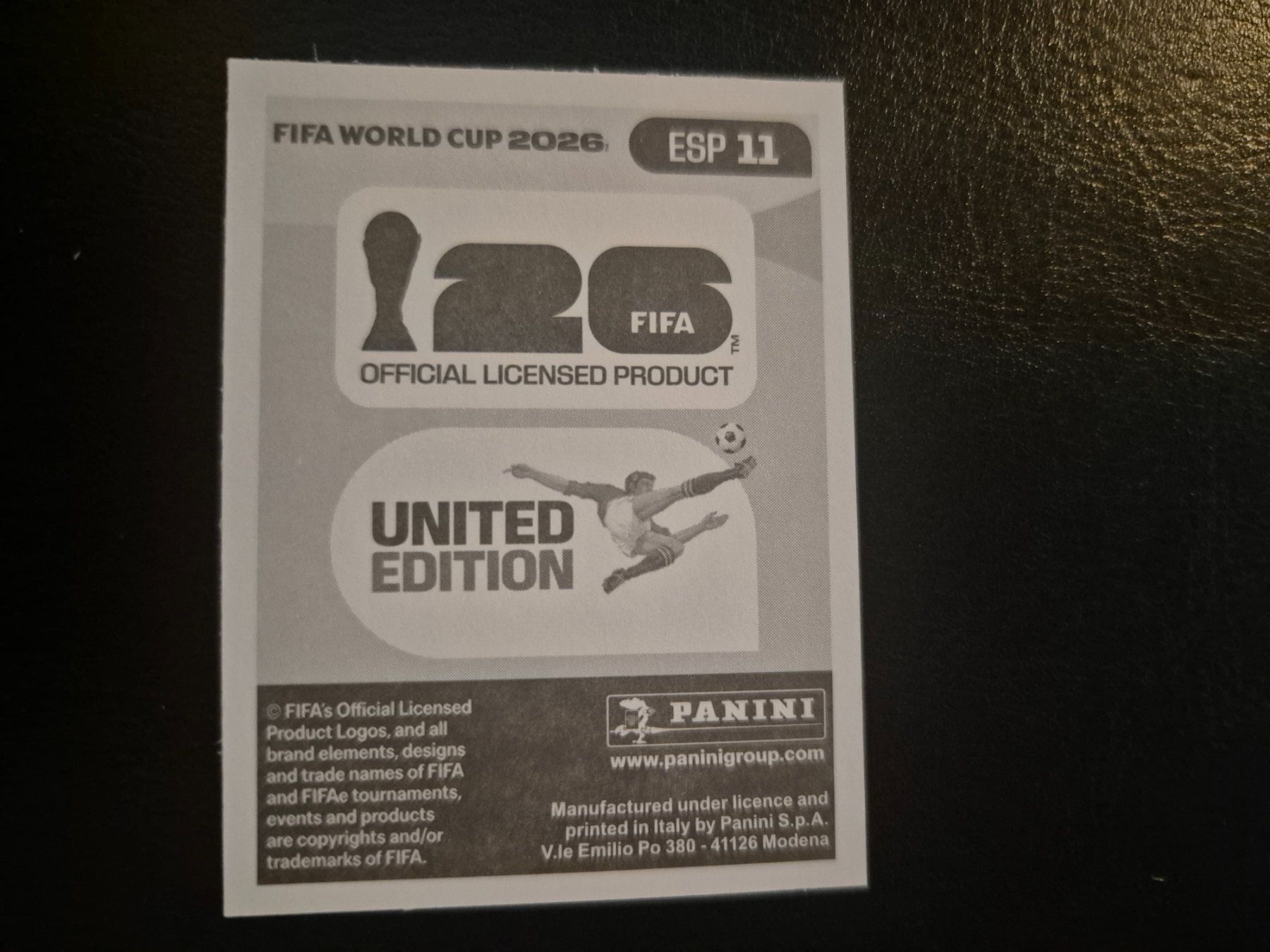 Panini Sammelbilder & Trading cards: Panini WM 26 ESP 11 – Neu (gemäss Beschreibung) aus Rorschacherberg von AJ3108 1