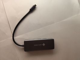Hub USB C NovaO 7-en-1 HDMI SD TF Ethernet