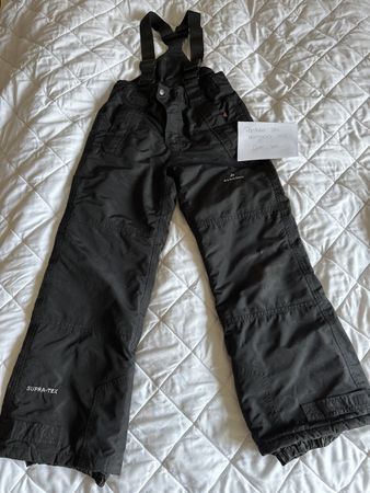 Pantalon ski enfant Bergsson Supra-Tex 152 noir hiver chaud