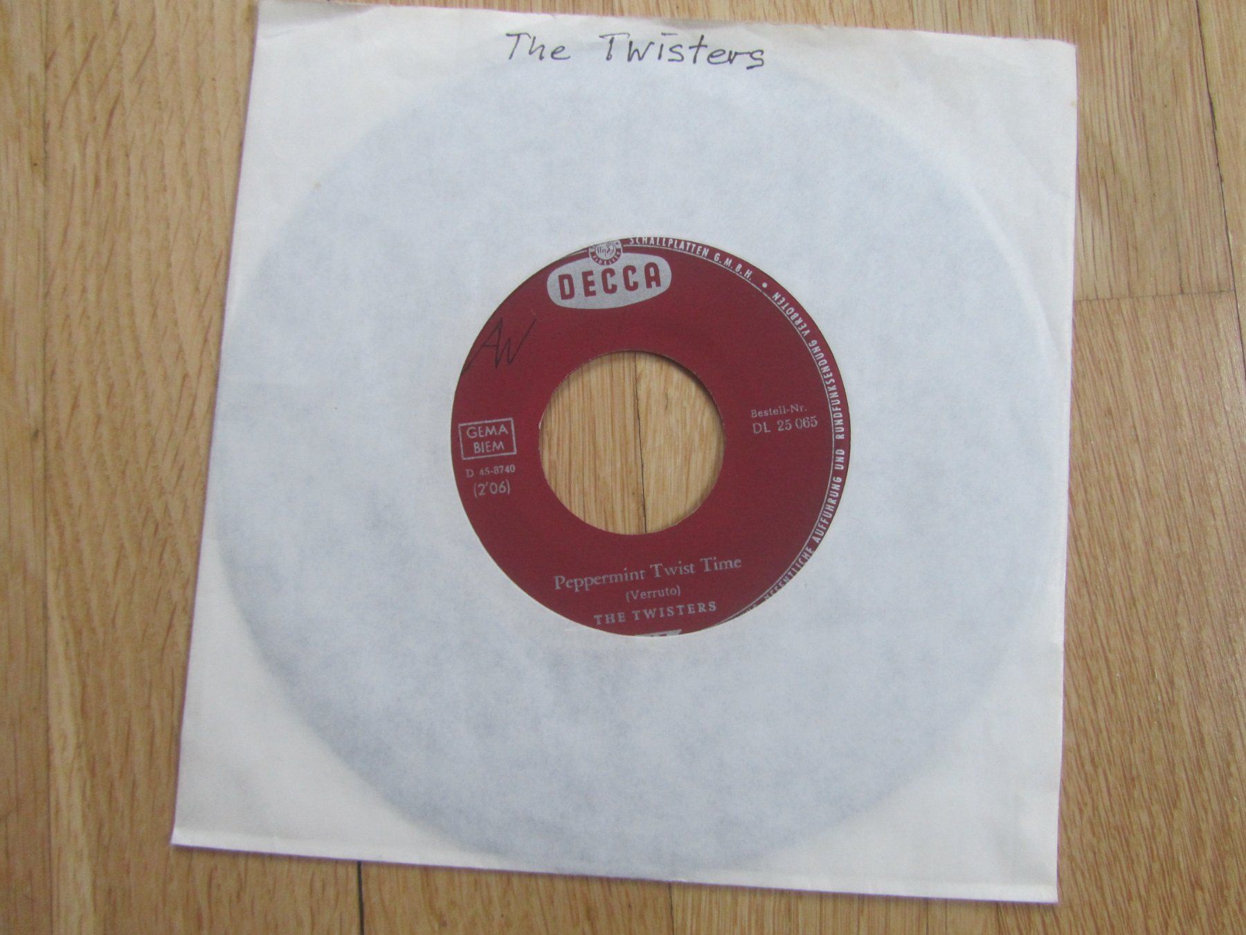 Dischi in vinile: The Twisters - Peppermint Twist Time - Seltene Single! – Usato da Seengen venduto da mikelele