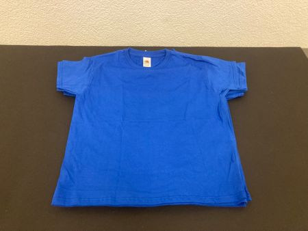 T-Shirt Fruit of the Loom Grösse 128 ( 7-8 J ) blau,  4 Stk