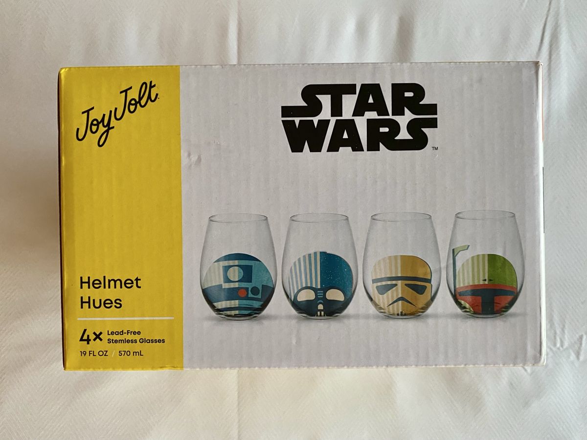 Bicchieri: JoyJolt Star Wars Helmet Hues Gläser 4er Set – Nuovo e nell'imballaggio originale da Oberembrach venduto da theZaz